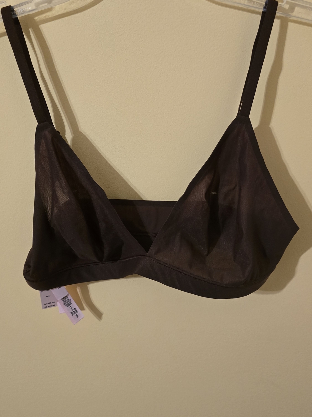 Victoria's Secret Brown Sheer Triangle Bralette with Soft Band